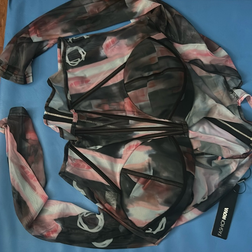 Multicolor plus size blouse